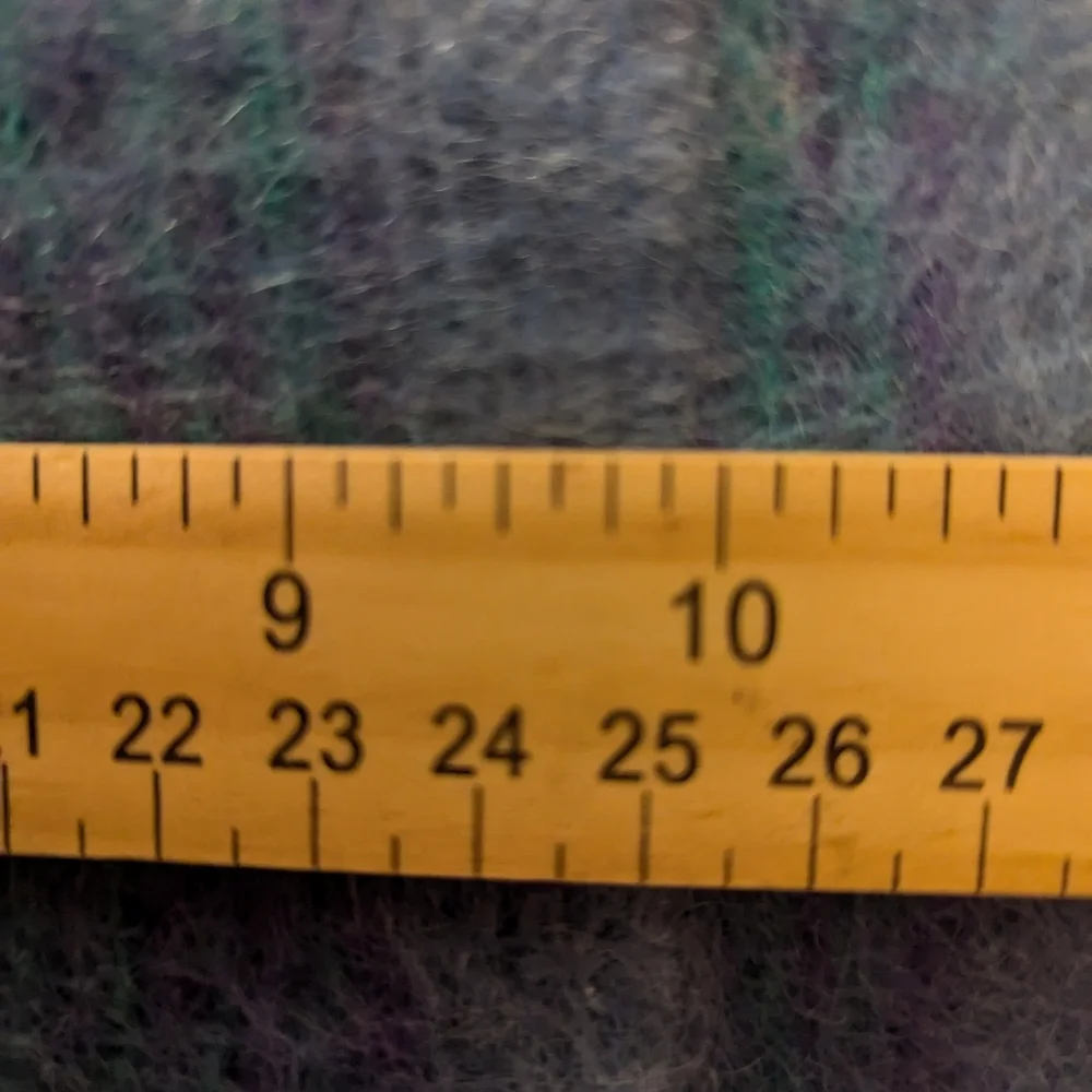 💙 💜 Avoca Vintage Scarf Mohair Handweavers Ireland green blue woven